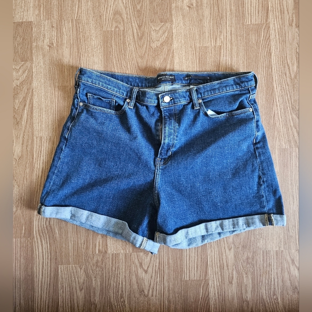 Banana Republic High Rise Blue Jean Shorts
